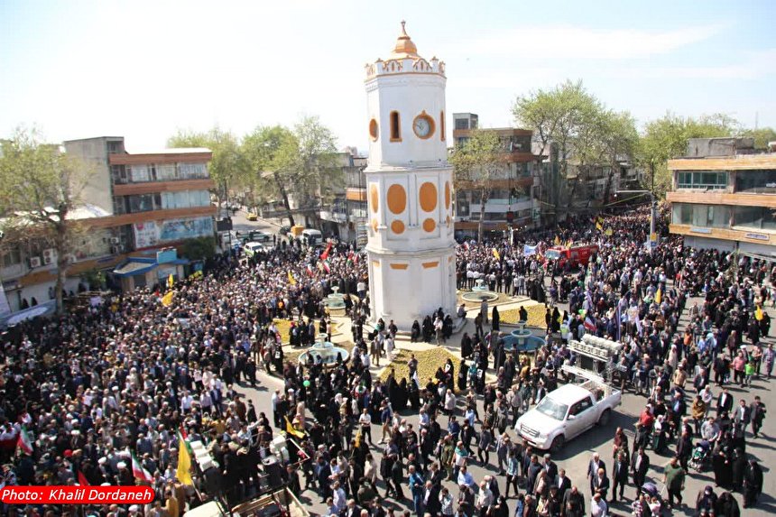 حماسه حضور مردم ساری در راهپیمایی روز قدس ۱۴۰۳