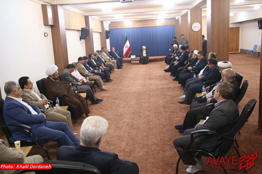 دیدار رئیس کل دادگستری و شورای عالی قضایی مازندران با آیت‌الله لائینی