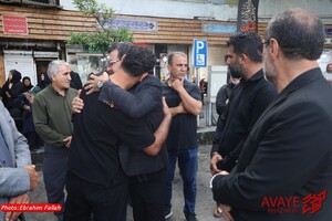 تشییع پیکر مطهر شهید محمد نشومی با حضور پرشور مردم در ساری